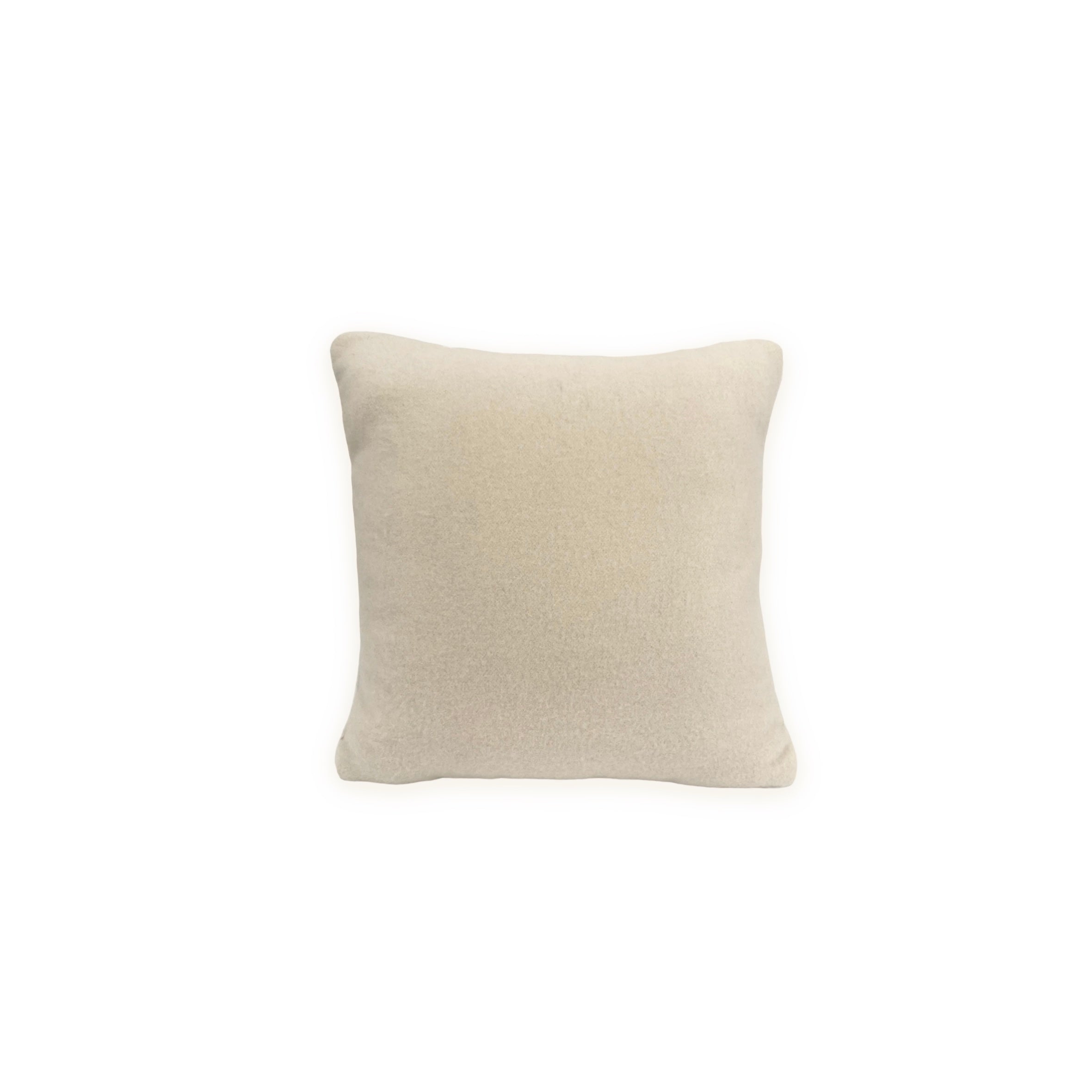 PD Ivory Cashmere Welt Square Pillow