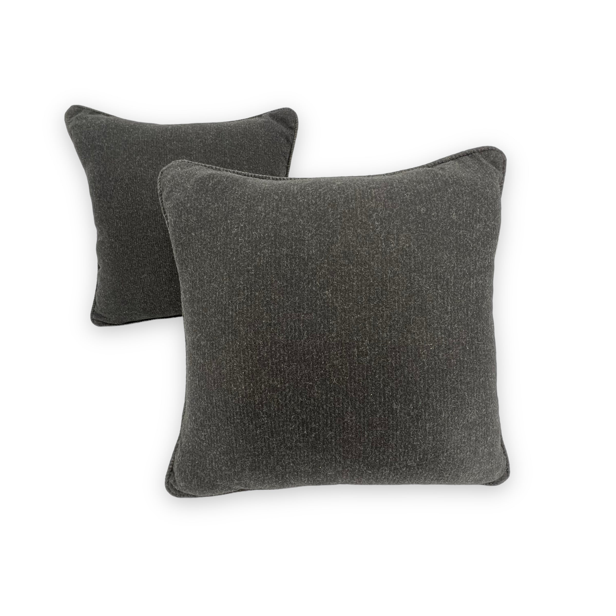 Loro Piana Interiors Dark Marengo Striped Pillow