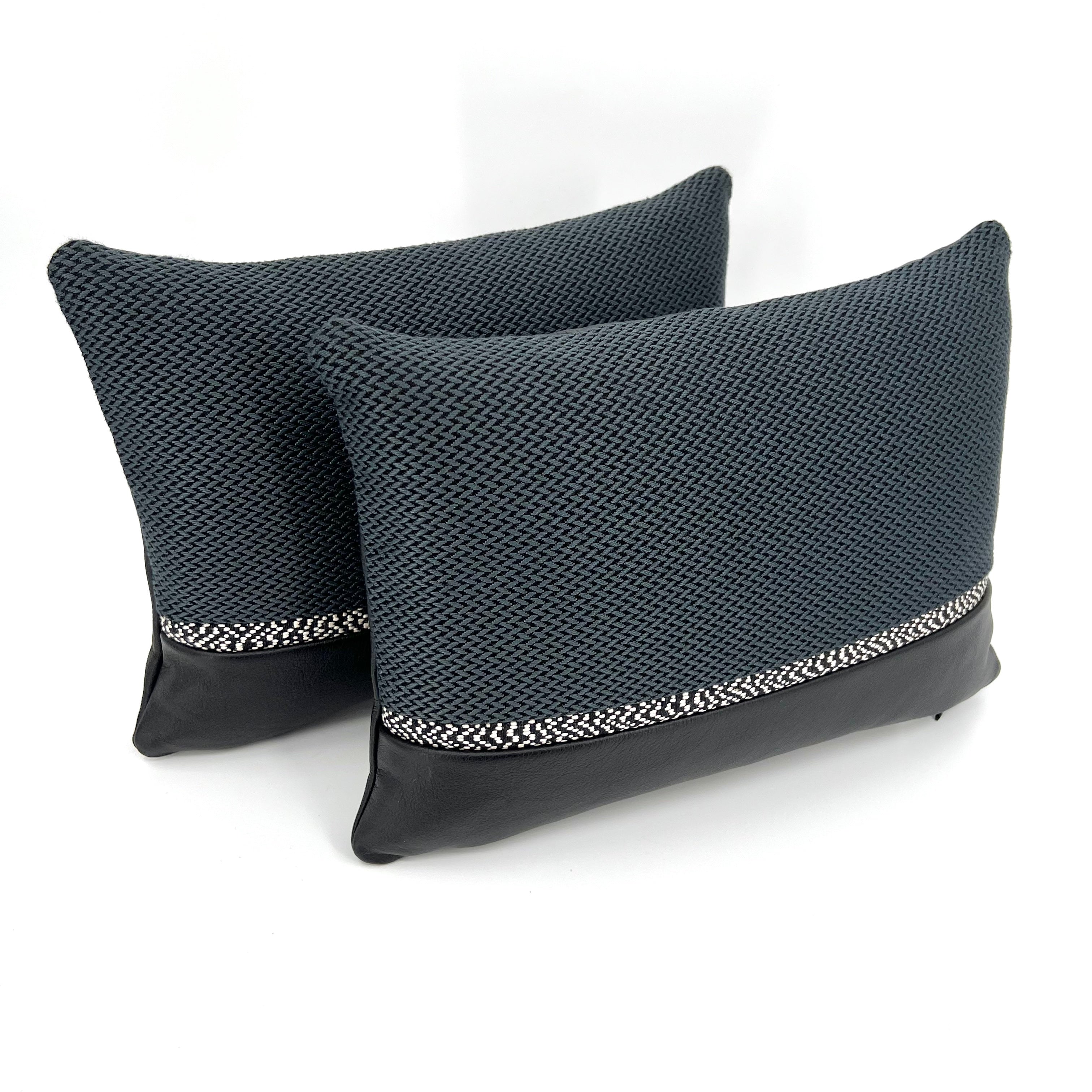 Herringbone Blocked Lumbar Pillow