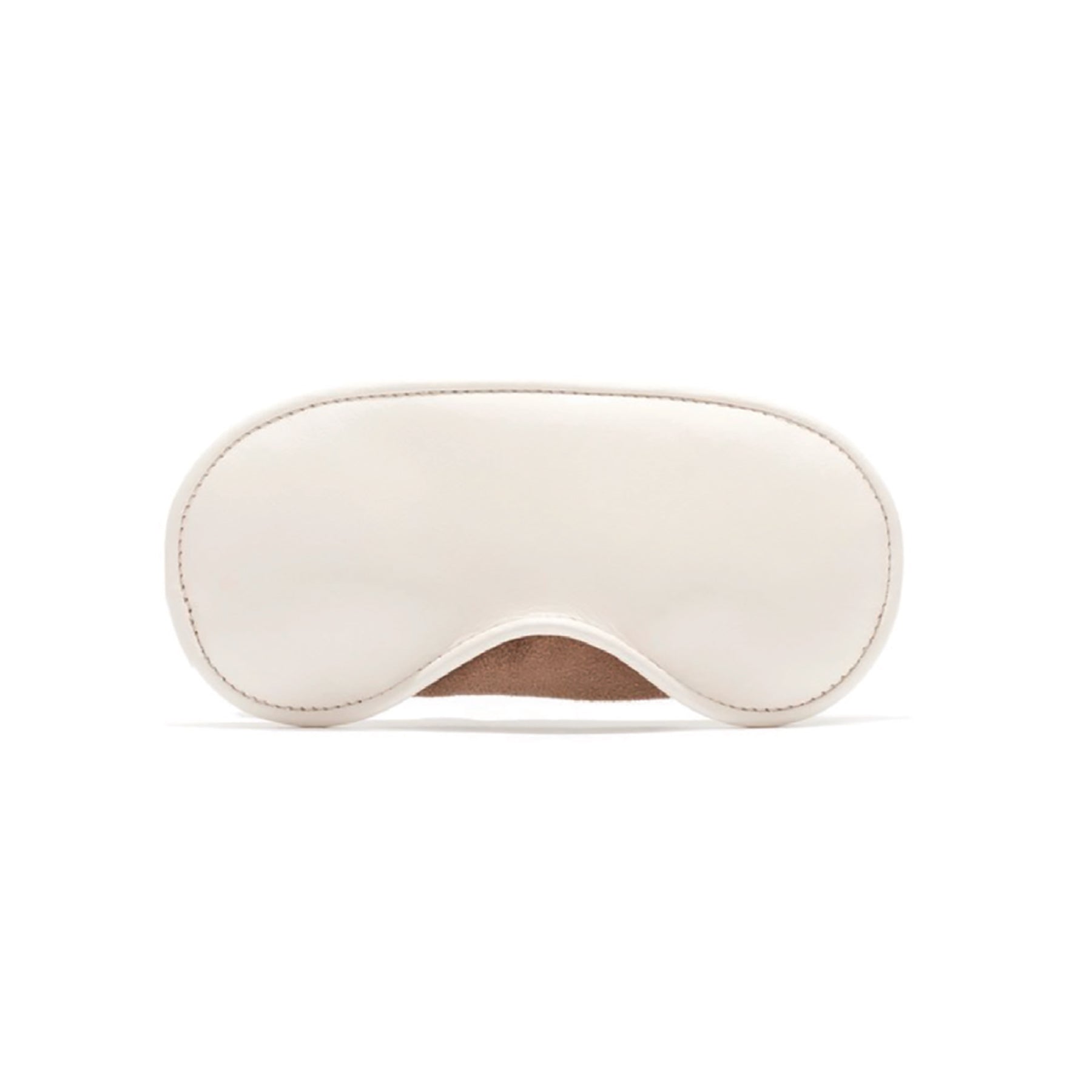 Ivory Leather Eye Mask
