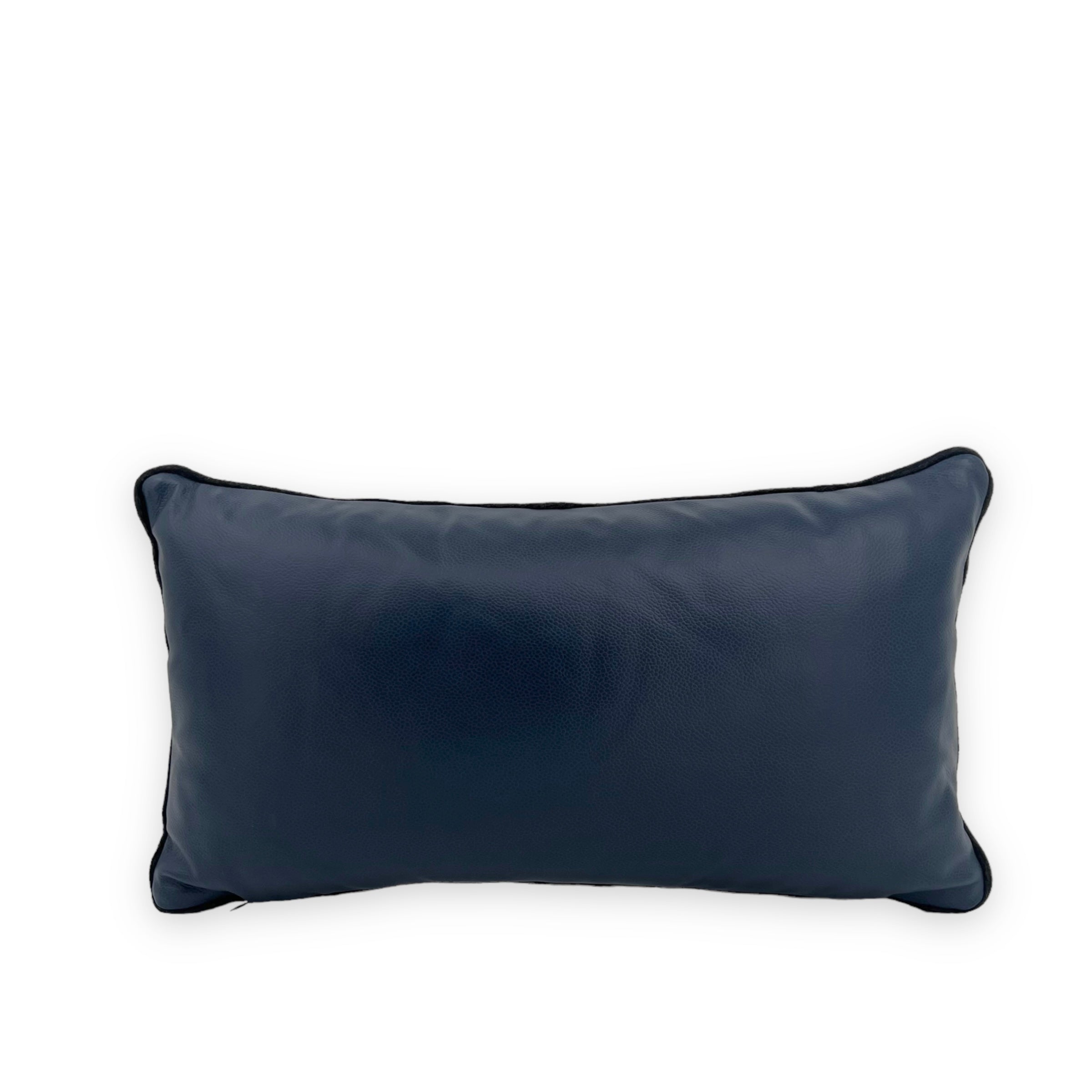Loro Piana Interiors Leather & Loro Quilted Lumbar Pillow